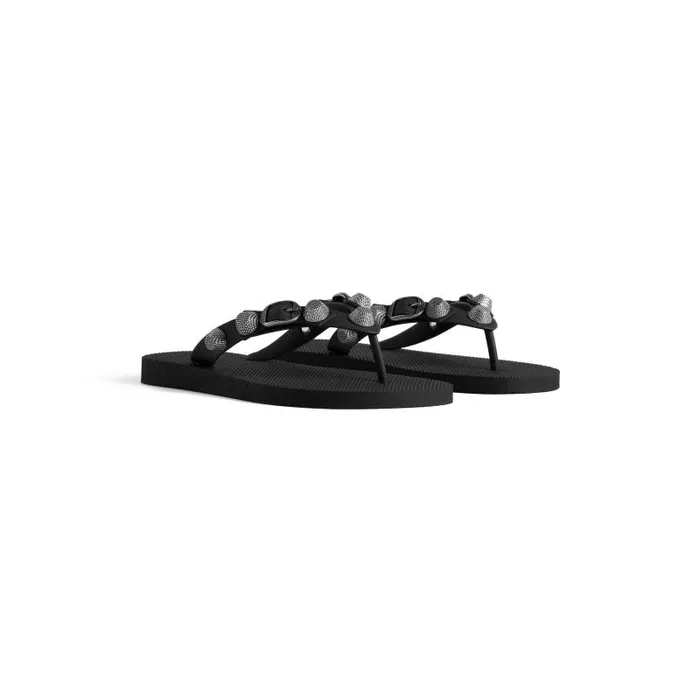 Balenciaga Sandals and Mules Women Women039s Cagole Thong Sandal In Black Black