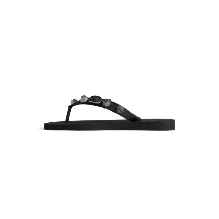 Balenciaga Sandals and Mules Women Women039s Cagole Thong Sandal In Black Black