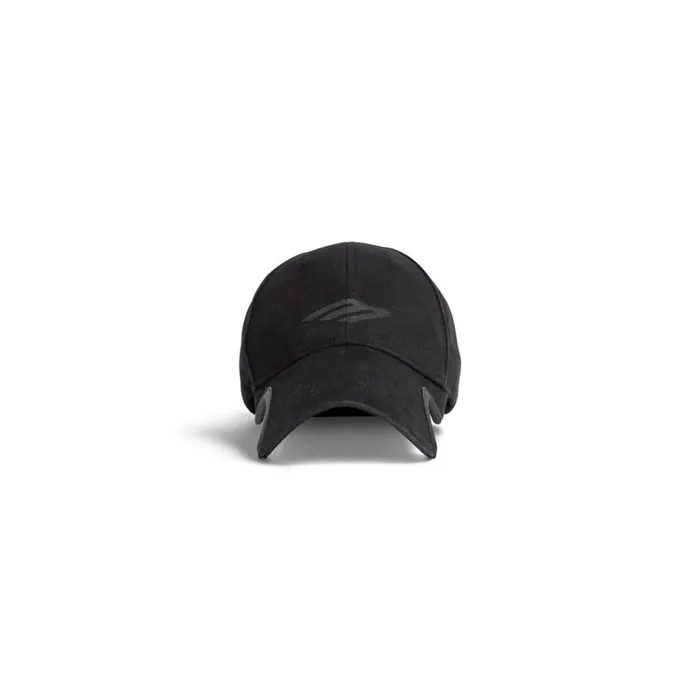 Balenciaga Scarves and Caps WomenMen 3b Stencil Cap In Black Black