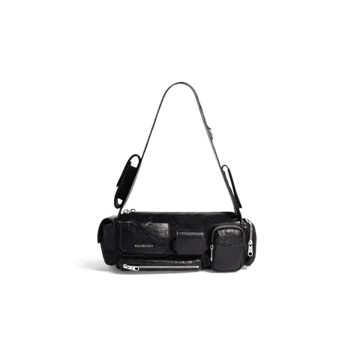 Balenciaga Shoulder Bags WomenMen Superbusy Xs Sling Bag In Black Black