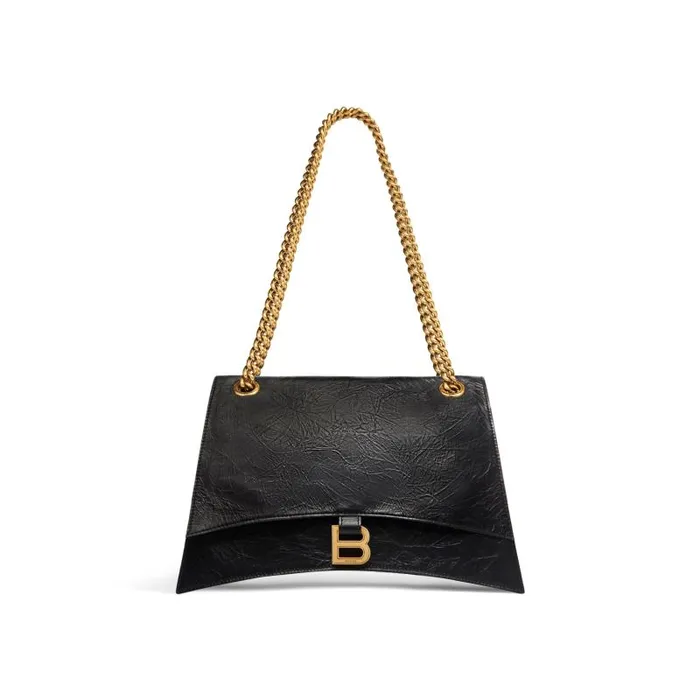 Balenciaga Shoulder Bags Women Women039s Crush Medium Chain Bag In Black Black Balenciaga Shoulder Bags Women Women039s Crush Medium Chain Bag In Black Black