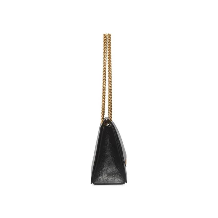 Balenciaga Shoulder Bags Women Women039s Crush Medium Chain Bag In Black Black Balenciaga Shoulder Bags Women Women039s Crush Medium Chain Bag In Black Black