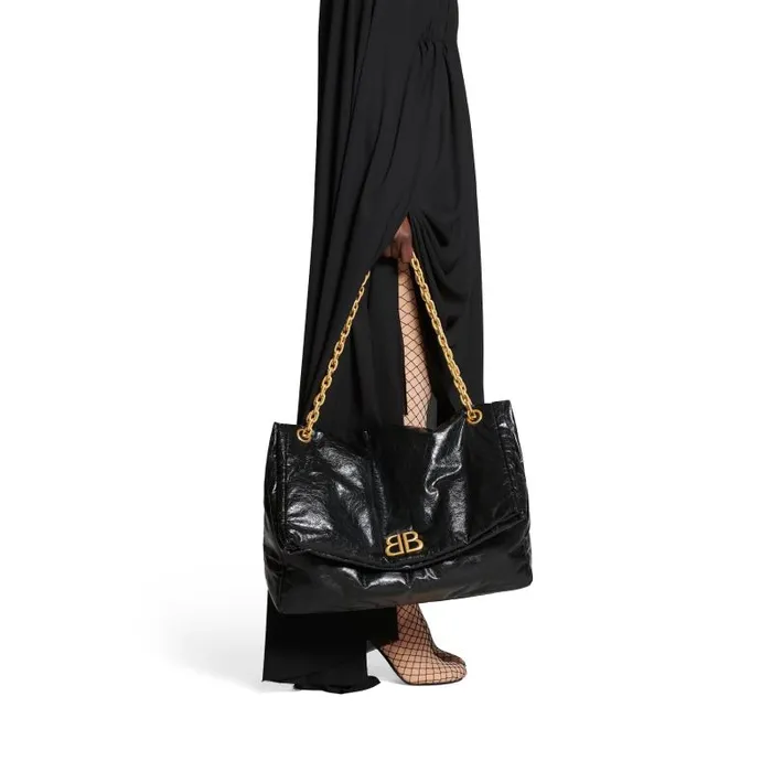 Balenciaga Shoulder Bags Women Women039s Monaco Large Chain Bag In Black Black Balenciaga Shoulder Bags Women Women039s Monaco Large Chain Bag In Black Black