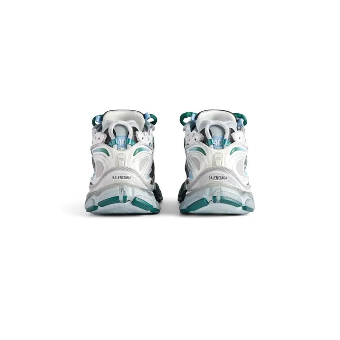 Balenciaga Sneakers Men Men039s Runner Sneaker In Whitegreenblue Whitegreenblue