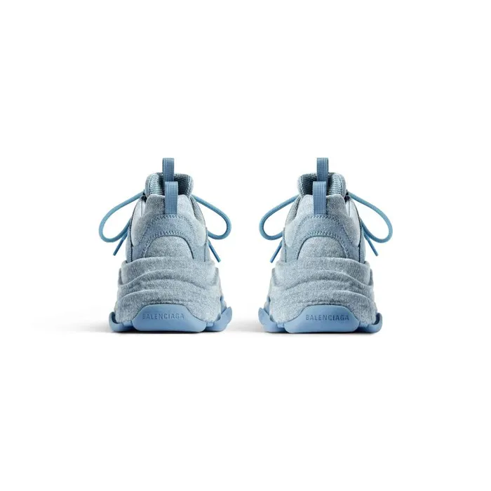 Balenciaga Sneakers Men Men039s Triple S Sneaker Denim In Blue Blue Balenciaga Sneakers Men Men039s Triple S Sneaker Denim In Blue Blue