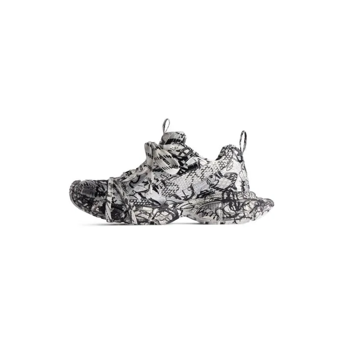 Balenciaga Sneakers Women Women039s 3xl Extreme Graffiti Sneaker In Whiteblack Whiteblack Balenciaga Sneakers Women Women039s 3xl Extreme Graffiti Sneaker In Whiteblack Whiteblack