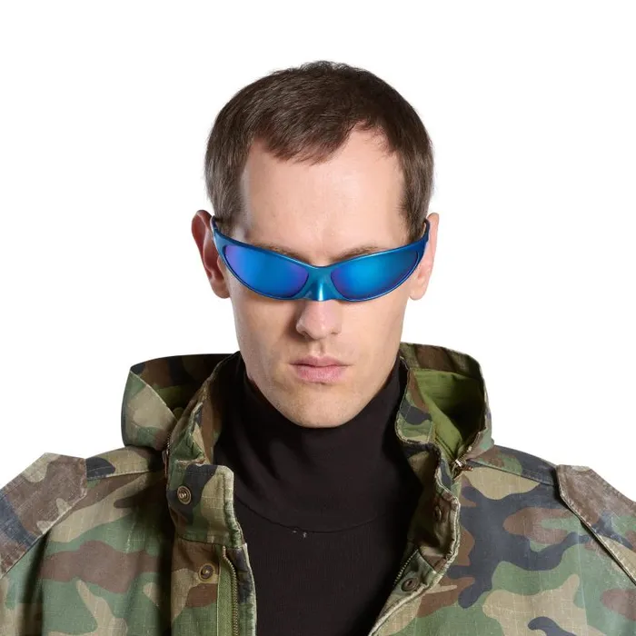 Balenciaga Sunglasses WomenMen 4g Cat Sunglasses In Blue Blue Balenciaga Sunglasses WomenMen 4g Cat Sunglasses In Blue Blue