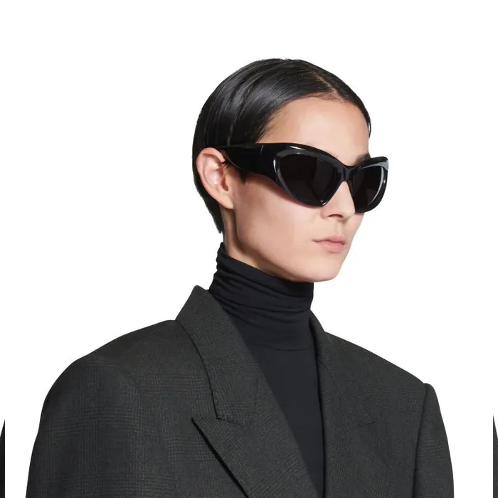 Balenciaga Sunglasses WomenMen Wrap Dframe Sunglasses In Black Black