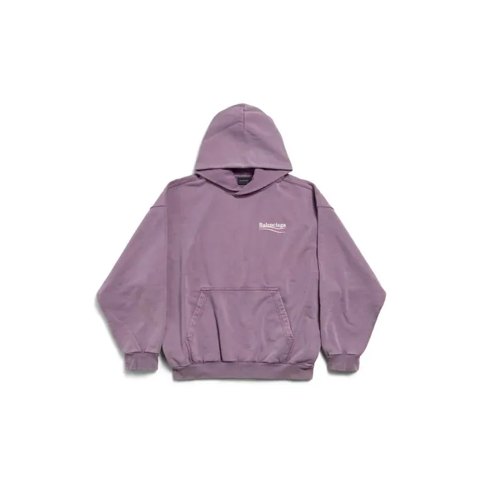 Balenciaga Sweatshirts and Hoodies Men Men039s Political Campaign Hoodie Medium Fit In Faded Purple Faded Purple Balenciaga Sweatshirts and Hoodies Men Men039s Political Campaign Hoodie Medium Fit In Faded Purple Faded Purple