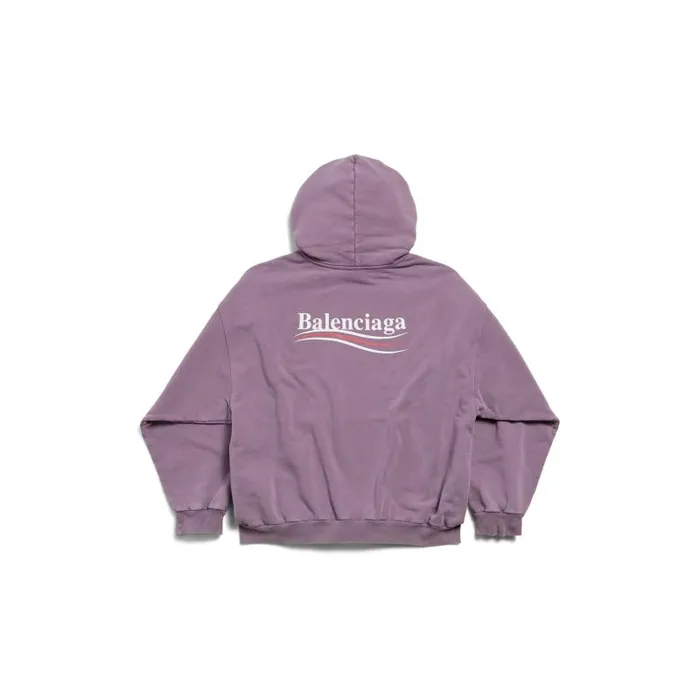 Balenciaga Sweatshirts and Hoodies Men Men039s Political Campaign Hoodie Medium Fit In Faded Purple Faded Purple