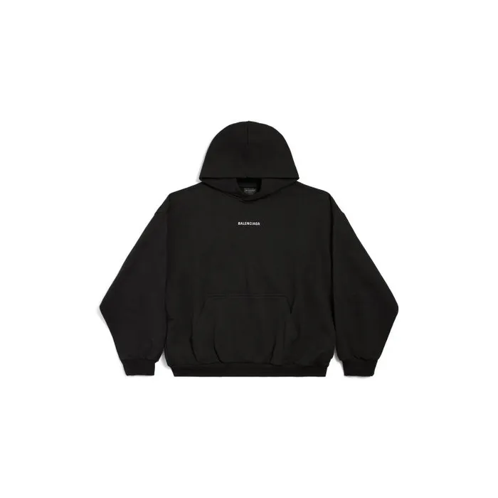 Balenciaga Sweatshirts and Hoodies WomenMen New Balenciaga Back Hoodie Medium Fit In Black Black