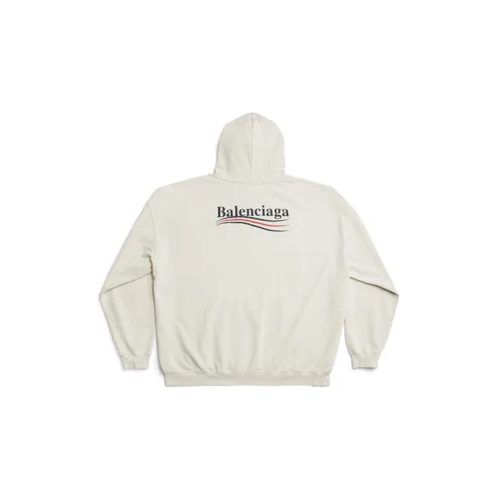 Balenciaga Sweatshirts and Hoodies WomenMen Political Campaign Hoodie Large Fit In Off White Off White Balenciaga Sweatshirts and Hoodies WomenMen Political Campaign Hoodie Large Fit In Off White Off White