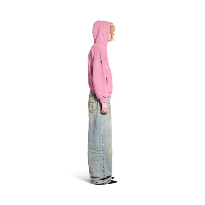 Balenciaga Sweatshirts and Hoodies Women Women039s Fruity Zipup Hoodie Regular Fit In Pink Pink