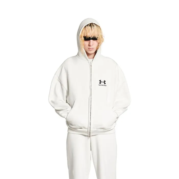 Balenciaga Sweatshirts and Hoodies Women Women039s Under Armour Zipup Hoodie Regular Fit In Whiteblack Whiteblack