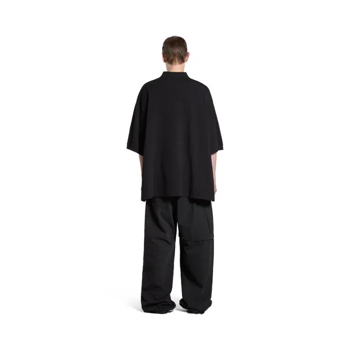 Balenciaga Tshirts Men Men039s Bb Classic Balenciaga Polo Shirt Oversized In Black Black