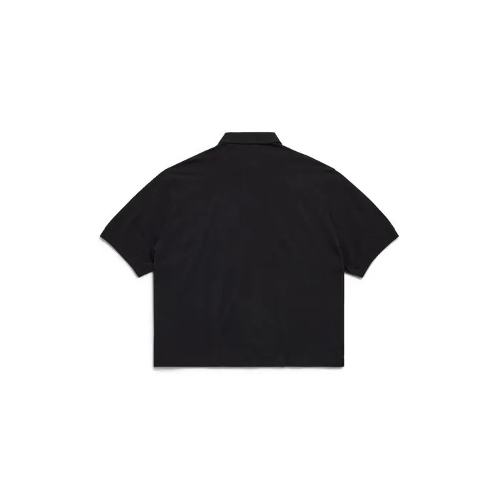 Balenciaga Tshirts Men Men039s Bb Classic Balenciaga Polo Shirt Oversized In Black Black