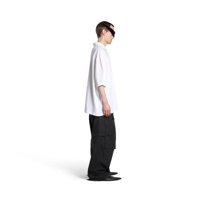 Balenciaga Tshirts Men Men039s Bb Classic Balenciaga Polo Shirt Oversized In White White