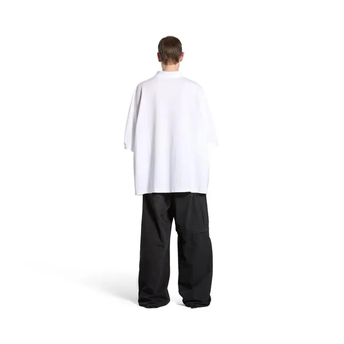 Balenciaga Tshirts Men Men039s Bb Classic Balenciaga Polo Shirt Oversized In White White