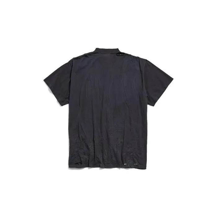 Balenciaga Tshirts Men Men039s Planet Earth Tshirt Oversized In Black Black