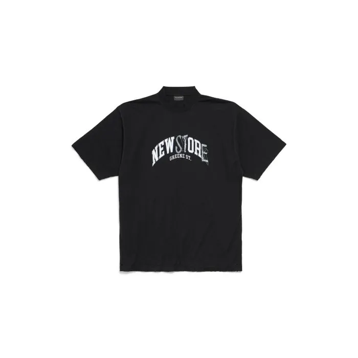 Balenciaga Tshirts WomenMen Greene Street Tshirt Medium Fit In Black Black