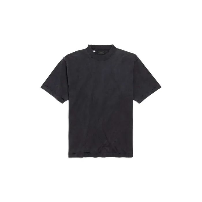 Balenciaga Tshirts Women Women039s Painted Tshirt Medium Fit In Black Faded Black Faded
