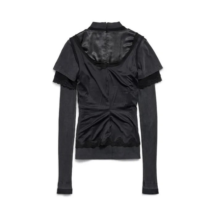 Balenciaga Tops and Shirts Women Women039s Layered Top In Black Black Balenciaga Tops and Shirts Women Women039s Layered Top In Black Black
