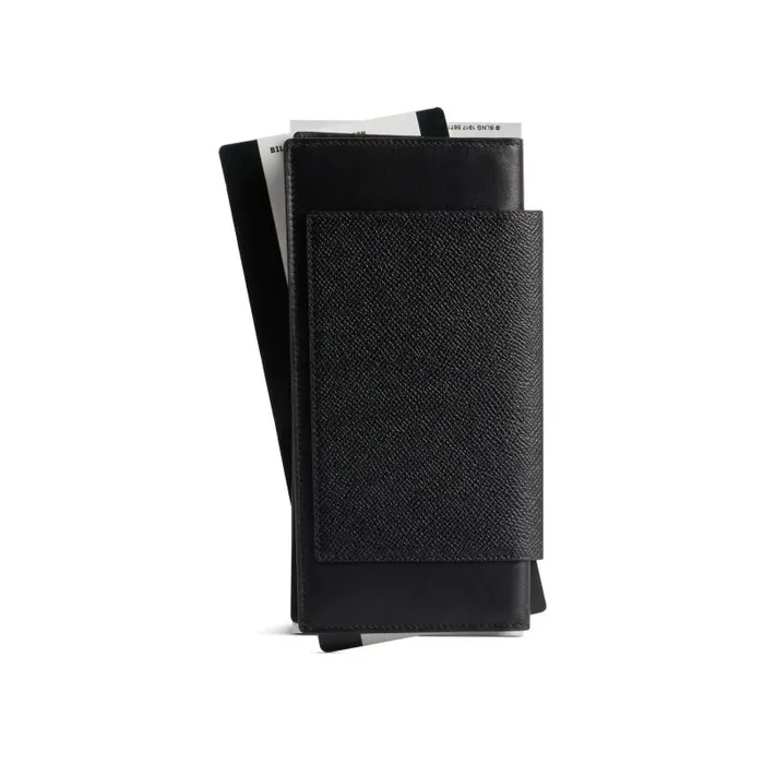 Balenciaga Wallets Men Men039s Passport Long Wallet 2 Tickets In Black Black Balenciaga Wallets Men Men039s Passport Long Wallet 2 Tickets In Black Black