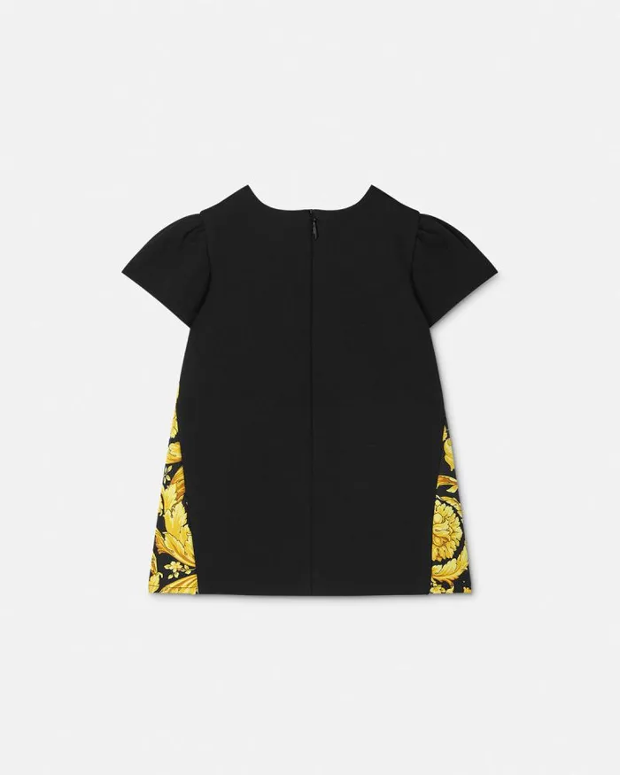 Barocco Baby Dress Black Children Versace Clothing