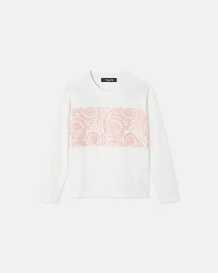 Barocco Kids TShirt Light Pink Children Versace Clothing
