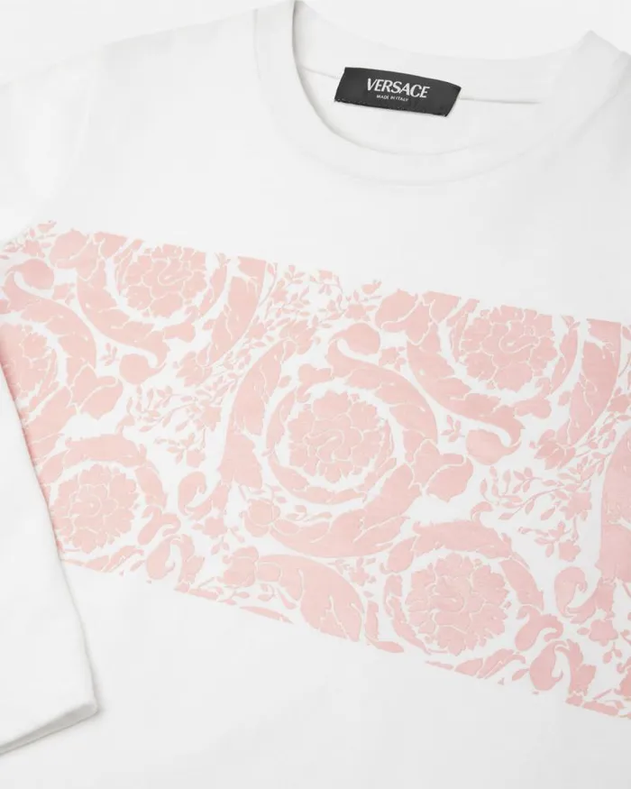 Barocco Kids TShirt Light Pink Children Versace Clothing
