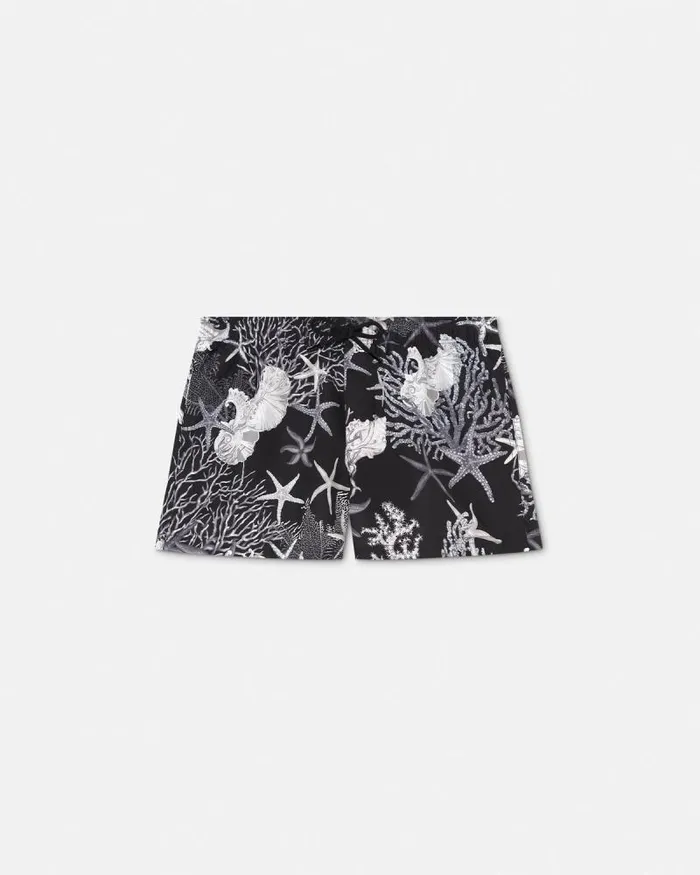 Barocco Sea Swim Shorts Blackprint Men Versace Swimwear