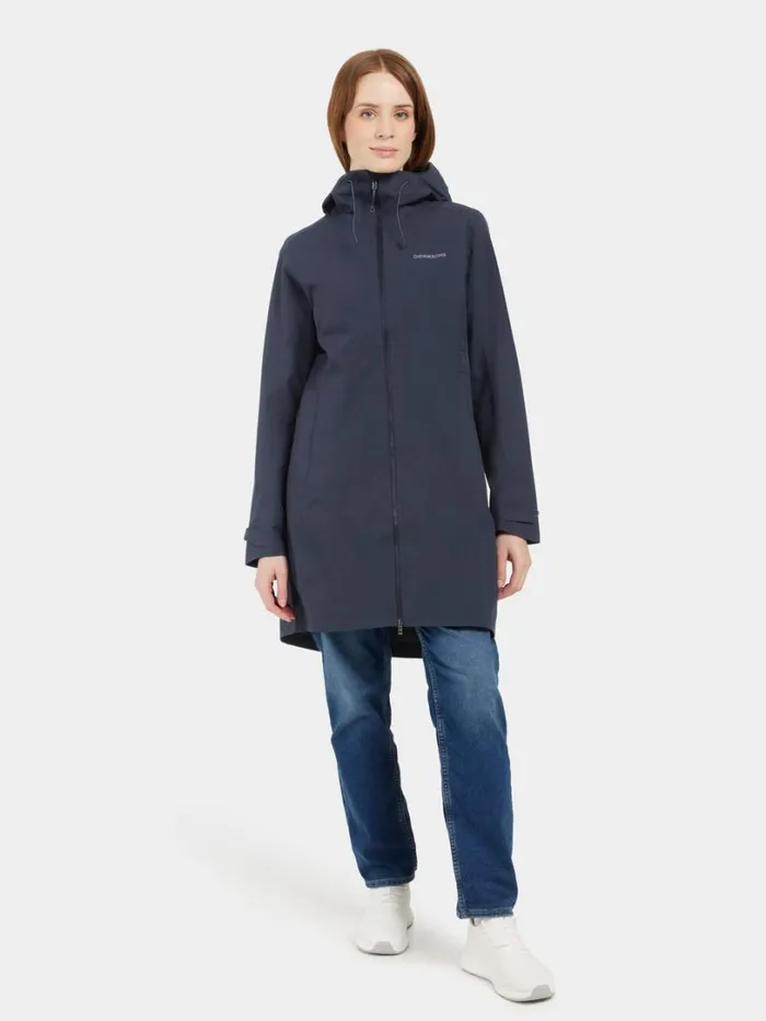 Bea Parka Dark Night Blue Women Didriksons Spring Jackets