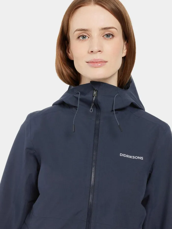 Bea Parka Dark Night Blue Women Didriksons Spring Jackets