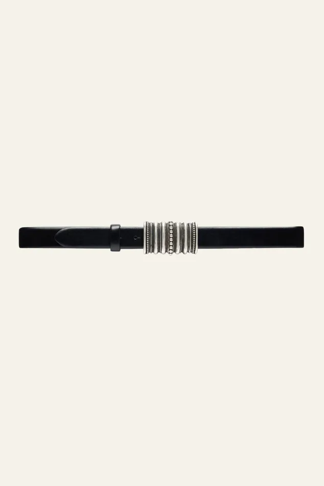 Belt With Silver Buckle Bene Black Women Baandsh Belts