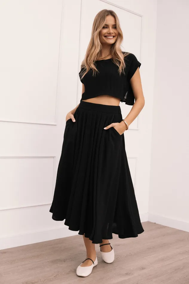 Bessie Two Piece Set Black Matching Sets Petal and Pup Women
