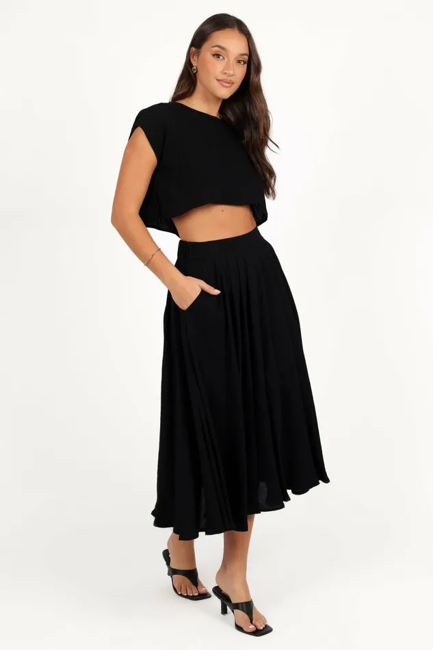 Bessie Two Piece Set Black Matching Sets Petal and Pup Women