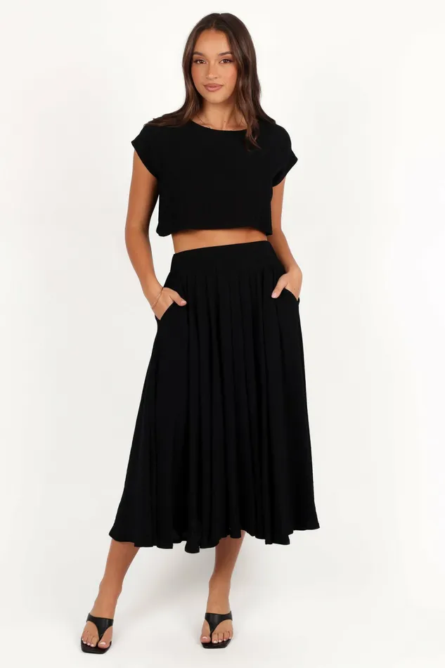 Bessie Two Piece Set Black Matching Sets Petal and Pup Women