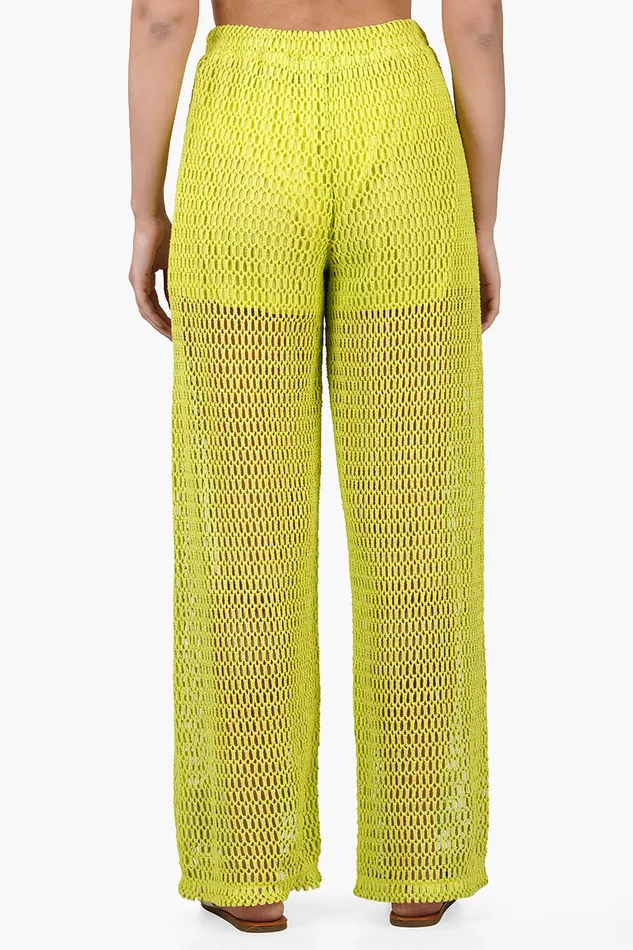 Bianca Crochet Pants with Floral Embroidery Women Pants America and Beyond