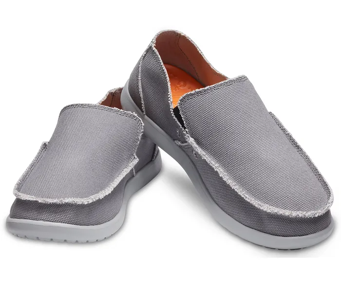 Big and Tall 14 Santa Cruz SlipOn Charcoal Light Gray 8211 Crocs Men
