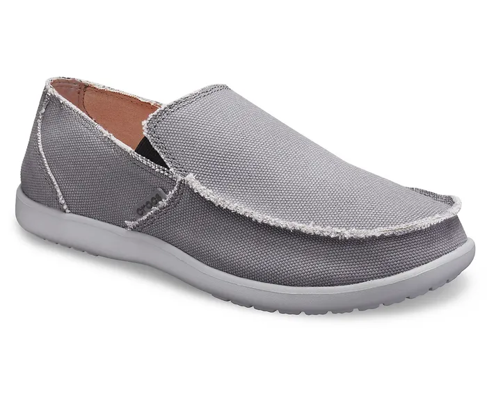 Big and Tall 14 Santa Cruz SlipOn Charcoal Light Gray 8211 Crocs Men