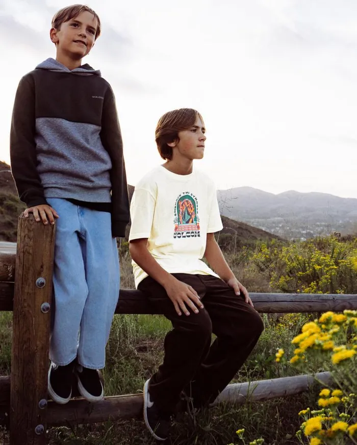 Big Boys Sacred Stone Short Sleeve Tee 8211 Off White Kids Volcom TShirts and Tanks Big Boys Sacred Stone Short Sleeve Tee 8211 Off White Kids Volcom TShirts and Tanks