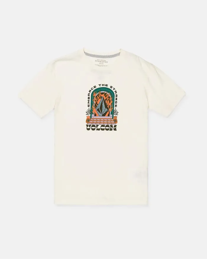 Big Boys Sacred Stone Short Sleeve Tee 8211 Off White Kids Volcom TShirts and Tanks