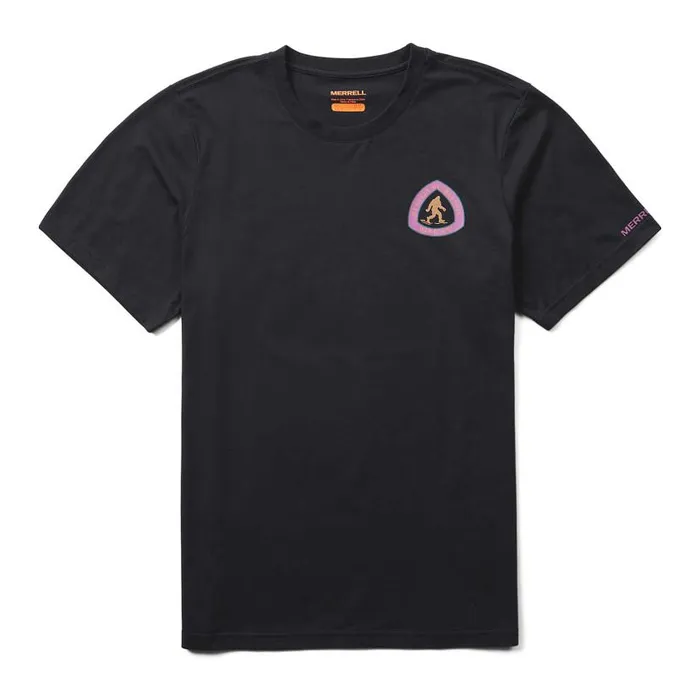 Bigfoot Trail Tee Black Men Merrell Tops