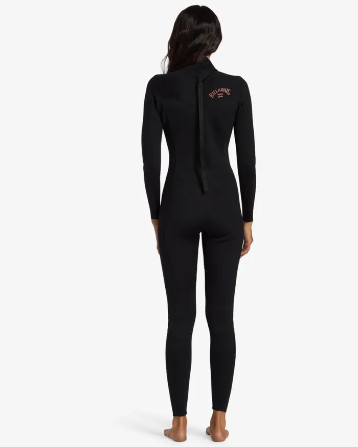 Billabong 43mm Foil Back Zip Wetsuit Black Womens Wetsuits