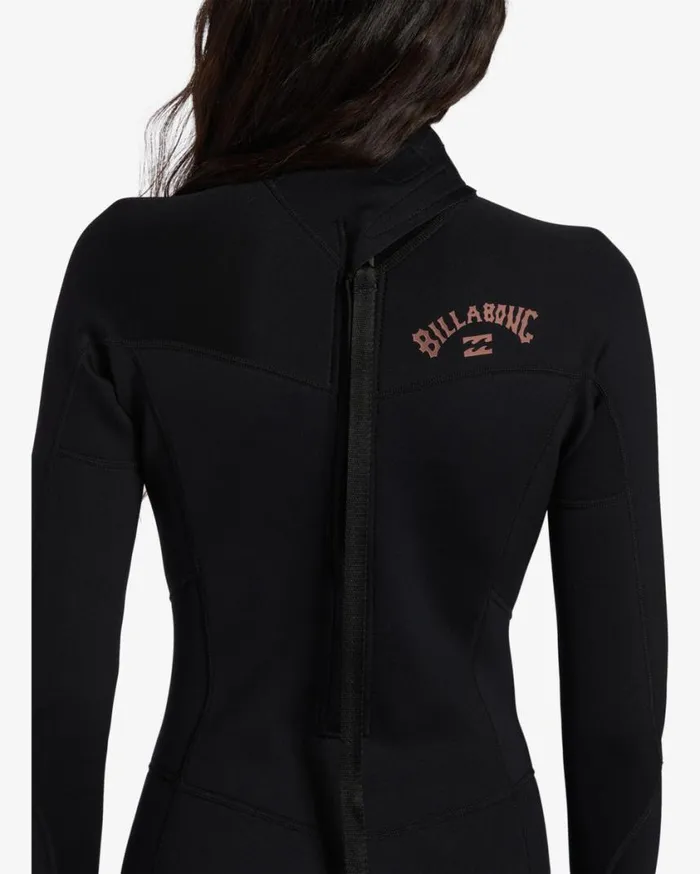 Billabong 43mm Foil Back Zip Wetsuit Black Womens Wetsuits