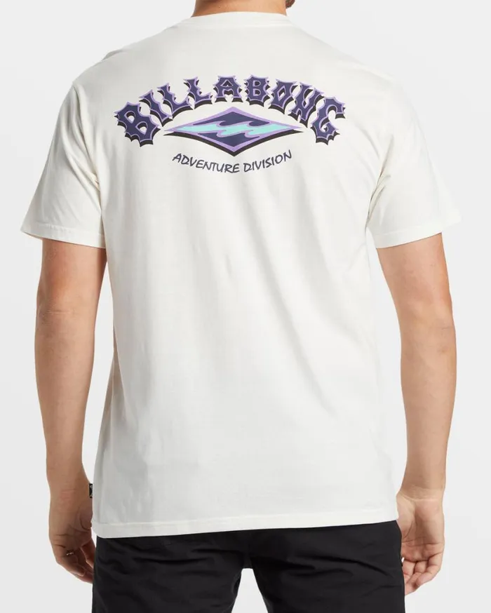Billabong ADiv Arch TShirt Off White Mens TShirts