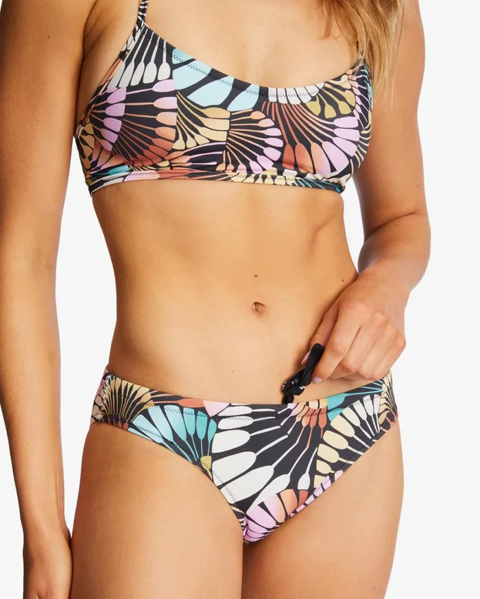 Billabong ADiv Full Bikini Bottoms Black Multi 2 Womens Bikini Bottoms