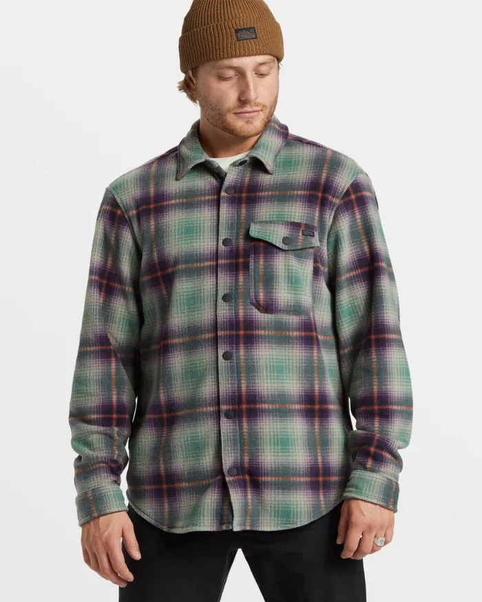 Billabong ADiv Furnace Flannel Shirt Desert Mens Hoodies and Fleece