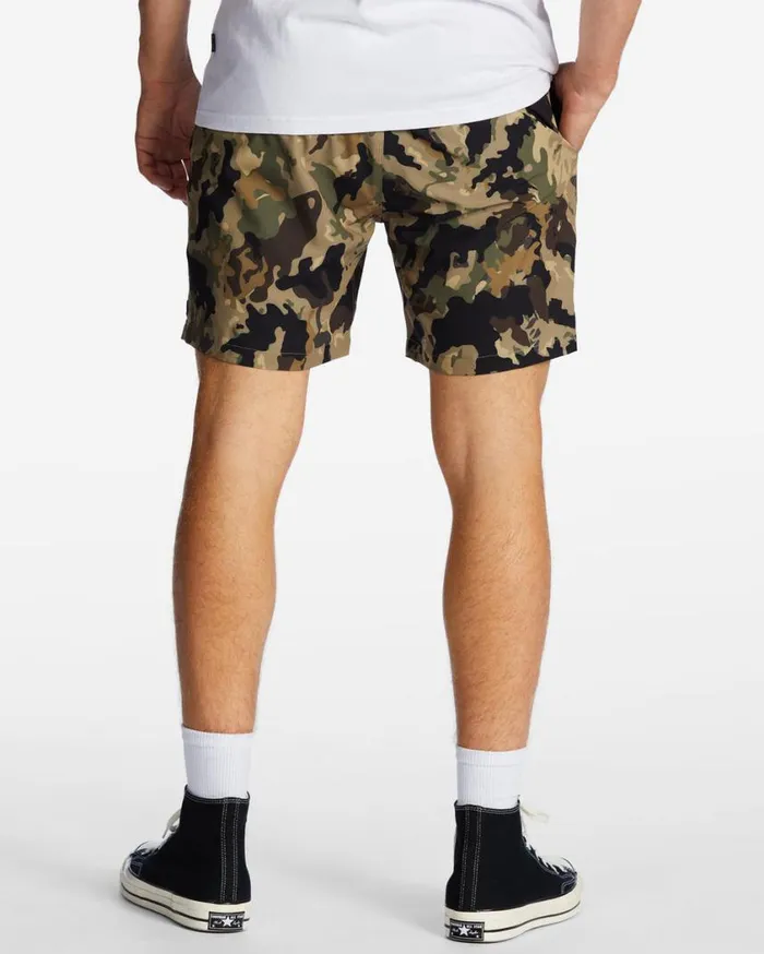 Billabong ADiv Surftrek Elastic Waist Shorts 17034 Camo Mens Shorts Billabong ADiv Surftrek Elastic Waist Shorts 17034 Camo Mens Shorts