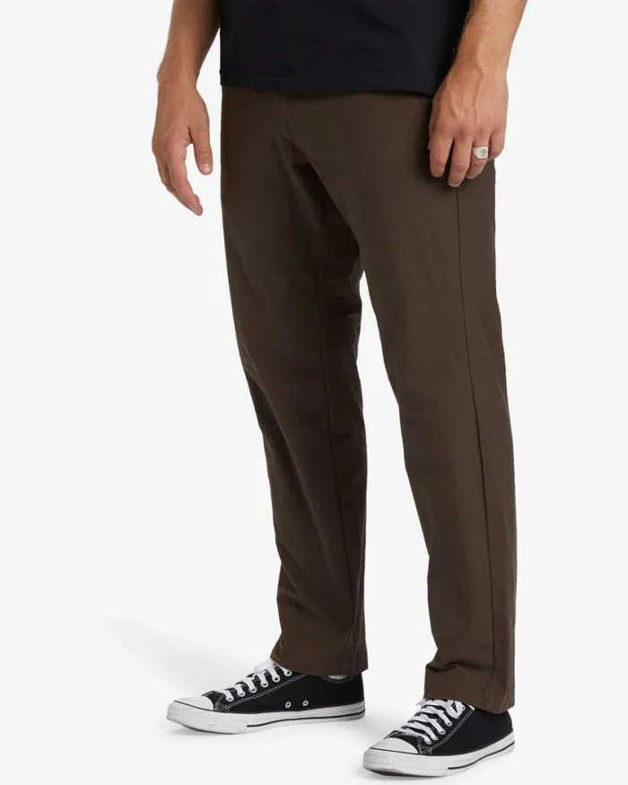 Billabong ADiv Surftrek Plus Organic Elastic Waist Pants Coffee Mens Bottoms Billabong ADiv Surftrek Plus Organic Elastic Waist Pants Coffee Mens Bottoms